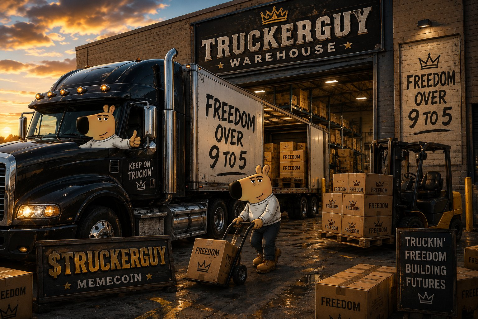 TruckerGuy Warehouse — Freedom Over 9 to 5